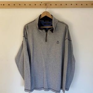 Men’s VTG Tommy Hilfiger 1/4 Zip Pullover Sweater 100% Cotton Size XXL 2XL